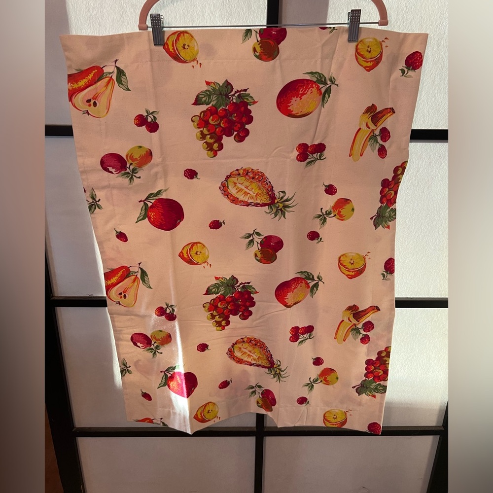 Garnet Hill Fruit 🍎 Fruit Salad Flannel Pillow Sham